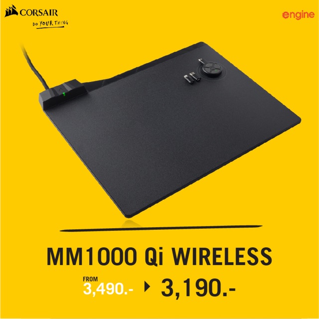 Corsair MM1000 Qi Wireless Charging Mouse Pad Shopee Thailand