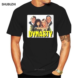 ROUND คอลูกเรือเสื้อยืดลําลอง แขนสั้น พิมพ์ลาย Dynasty Tv Show แฟชั่นฤดูร้อน สไตล์ฮิปสเตอร์ สําหรับผู้ชาย-4XL