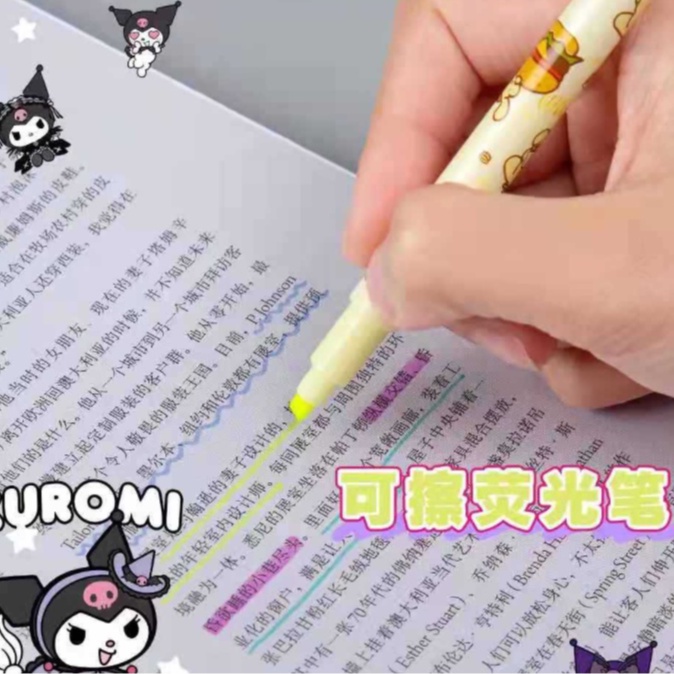 1pc-sanrio-ลบปากกาเน้นข้อความ-kuromi-เครื่องหมายปากกา-cinnamoroll-ปากกาเน้นข้อความ-my-melody-ของฉันปากกา-hello-kitty-ของขวัญเครื่องเขียน