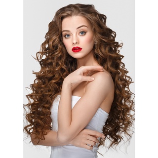 โปสเตอร์ภาพทรงผมผู้หญิง Beautiful Long Curly Hairstyle ขนาด A3 (แนวตั้ง 200g.) P-2141