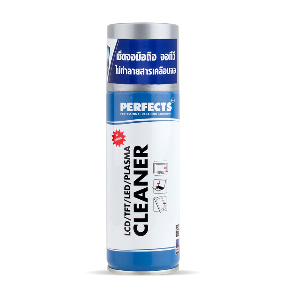 PERFECTS LCD TFT LED Cleaner 200ml. สเปรย์ทำความสะอาดพื้นผิวจอทีวี จอ ...