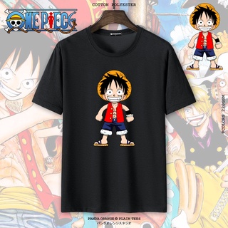 เสือยืดผู้ชาย - [ก] มังงะญี่ปุ่นแฟชั่นใหม่เสื้อยืด Monkey D. Luffy ตัวอักษรพิมพ์คอกลมแขนสั้น