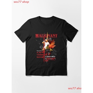 2022 Malignant Essential T-Shirt เสื้อยืด ดพิมพ์ลาย เสื้อยืดผ้าฝ้าย คอกลม cotton แฟชั่น sale Unisex