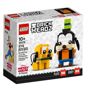 Lego 40378 BrickHeadZ Goofy &amp; Pluto ของใหม่ ของแท้