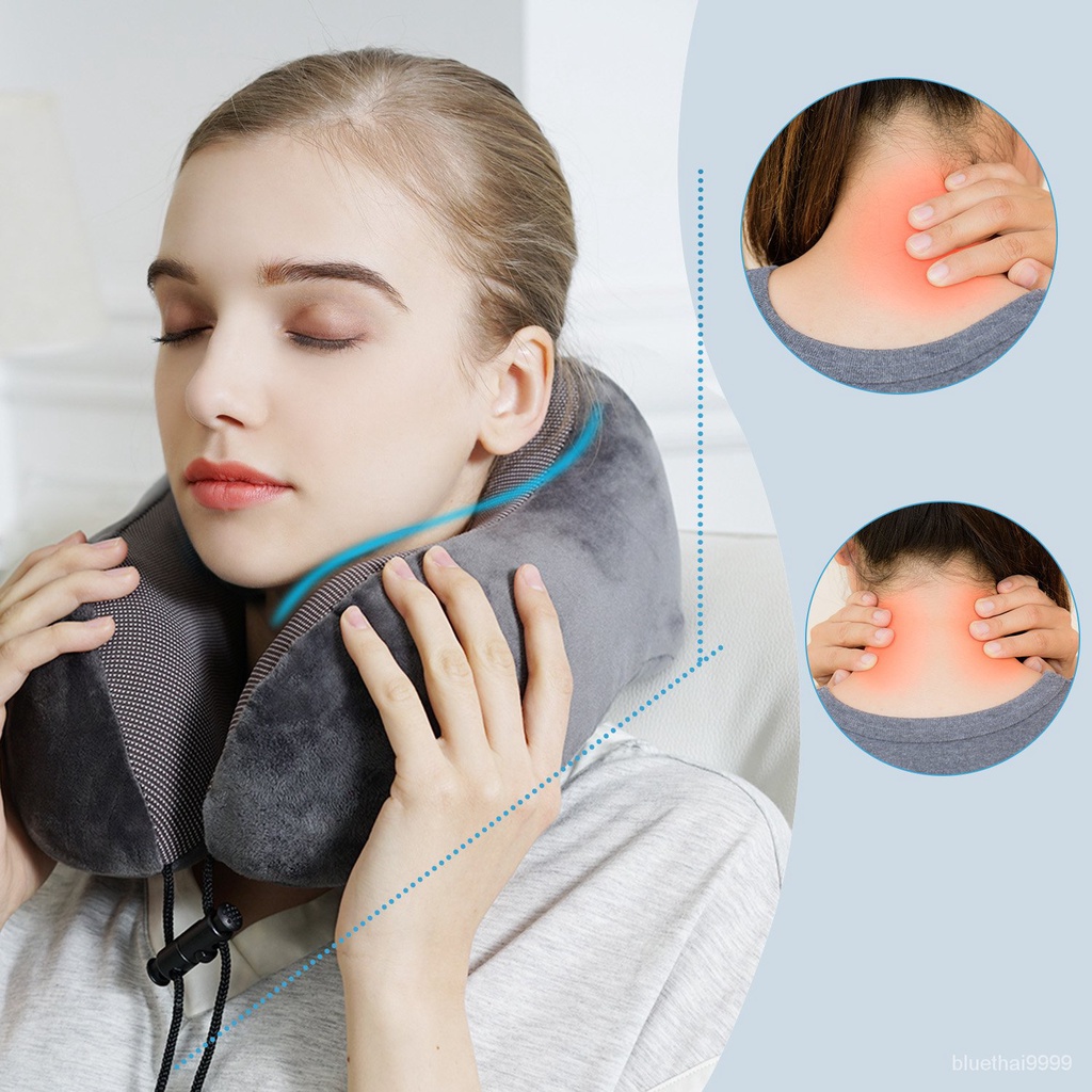 บลูไดมอนด์-pon-travel-pillow-u-shaped-memory-foam-neck-pillows-neck-cervical-airplane-pillow-healthcare-bedding-free-ey