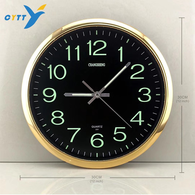 ภาพสินค้าCYTTL นาฬิกาแขวนผนังเรืองแสง เดินเรียบไม่มีเสียง เดินลาน ตัวเรือนทำจากพลาสติกคุณภาพดี สินค้าใหม่จากศูนย์100เปอร์เซ็น จากร้าน cyttl บน Shopee ภาพที่ 3
