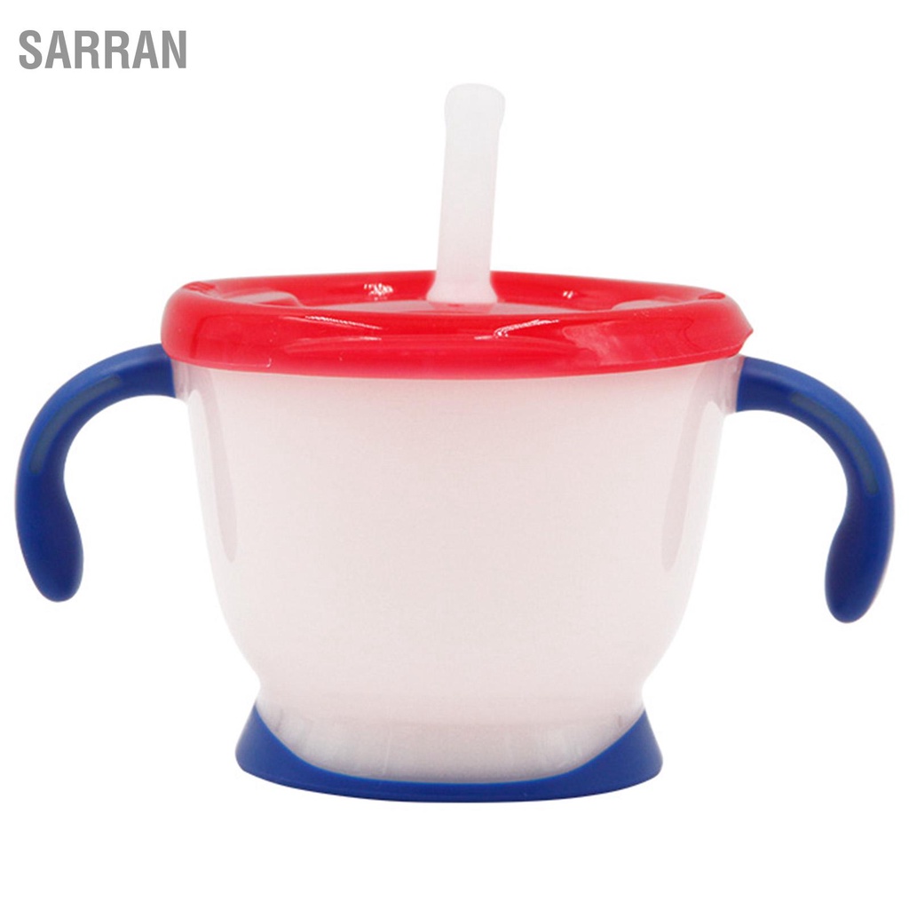 sarran-แก้วน้ําพลาสติก-pp-พร้อมหลอดดูด-ด้ามจับคู่-สําหรับเด็กวัยหัดเดิน