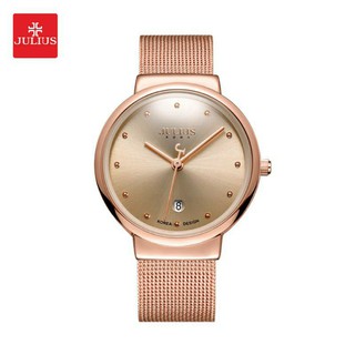 สินค้า Julius นาฬิกาแฟชั่นเกาหลีของแท้ 💯% ประกันศูนย์ไทย นาฬิกาข้อมือผู้หญิง สายสแตนเลส รุ่น Ja-426