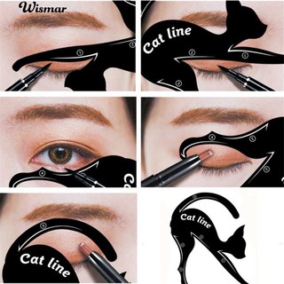 ภาพขนาดย่อของสินค้า1Pair Cat Eyeliner Guides เครื่องมือแต่งหน้าด่วนง่ายเครื่องมือแต่งหน้า Eye Liner Stencils Templates