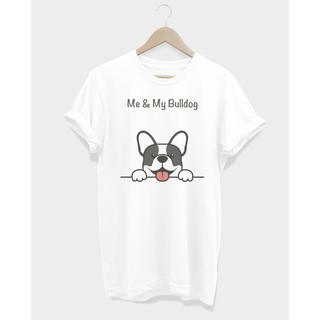 เสื้อยืดลาย Me & My Bull Dogเสื้อยืด