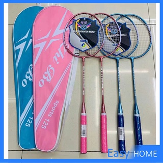 ไม้แบดมินตัน พร้อมกระเป๋าพกพา  Sportsน 125 ไม้แบตมินตัน อุปกรณ์กีฬา  Badminton racket