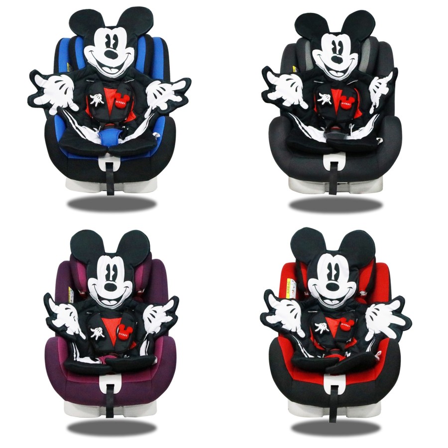 คาร์ซีท-ปรับหมุนได้-360-องศา-สีเทา-มิกกี้-mickey-mouse-เบาะนิรภัย-baby-carseat-360