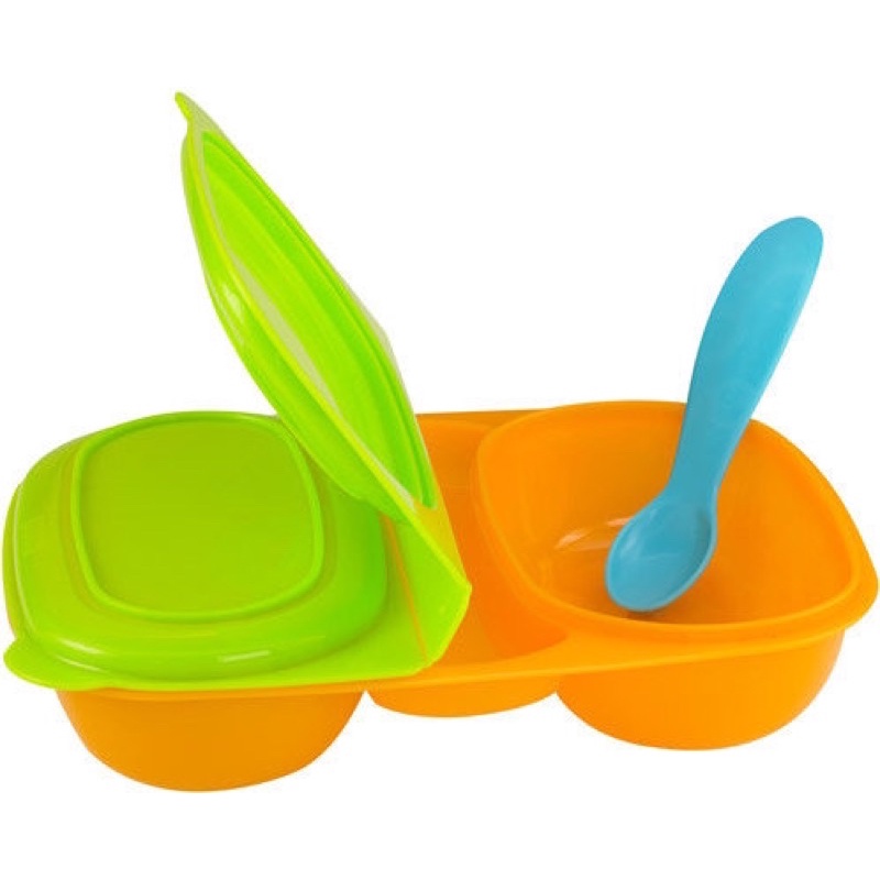 fisher-price-baby-toddler-on-the-go-travel-meal-kit-with-snap-shut-lid-picnic-plate-bowl-snack