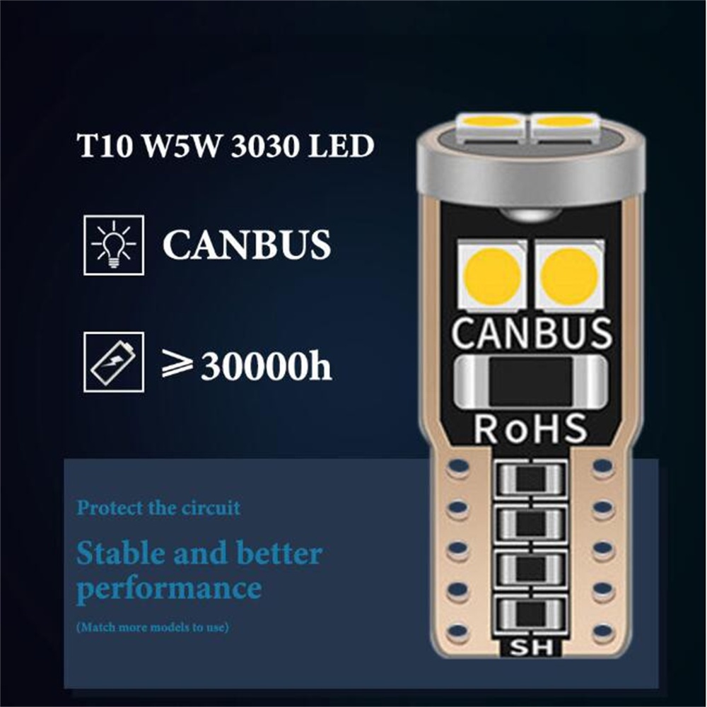 t10-รถซีดานรถจักรยานยนต์-w5w-canbus-รถซีดานไฟภายใน-194-501-6smd-3030-ไฟ-led-เครื่องมือหลอดไฟลิ่มรถยนต์ไฟเพดานแดชบอร์ด