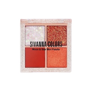 Sivanna Moon &amp; Star Mini Palette #HF6040 : ซิวานน่า  อายแชโดว์ มินิ พาเลท x 1 ชิ้น @beautybakery