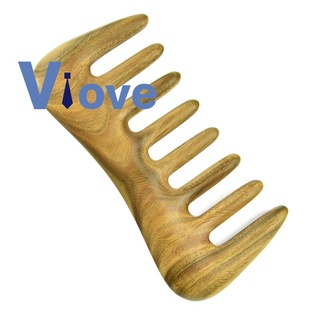 Wide Tooth Hair Comb - Natural Wood Comb for Curly Hair