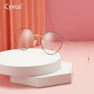 Cyxus Cat Eye แว่นตากันแสงสีฟ้า ป้องกัน UV400 สําหรับผู้หญิง และผู้ชาย -8009