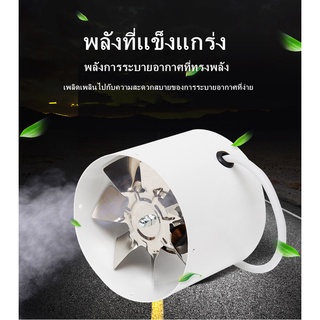 สินค้า 【จัดส่งที่รวดเร็ว】 พัดลมดูดอากาศ Exhaust fan ขนาด 4 นิ้ว แบบท่อ Axis Fan สีขาว พัดลมดูดอ สำหรับใช้ในบ้าน สีขาว