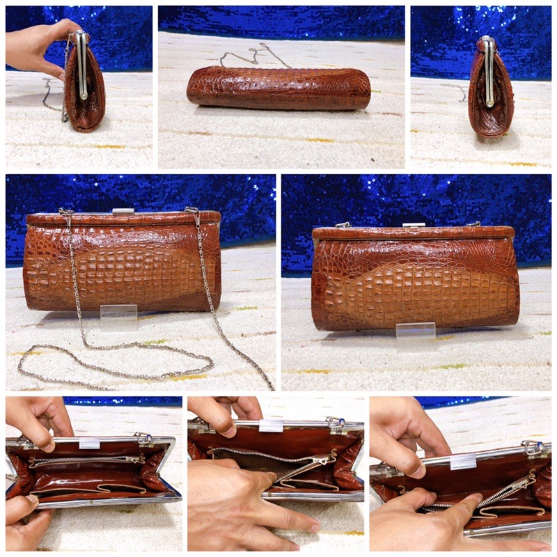 crocodile-leather-crossbody-and-clutch-bag-แท้