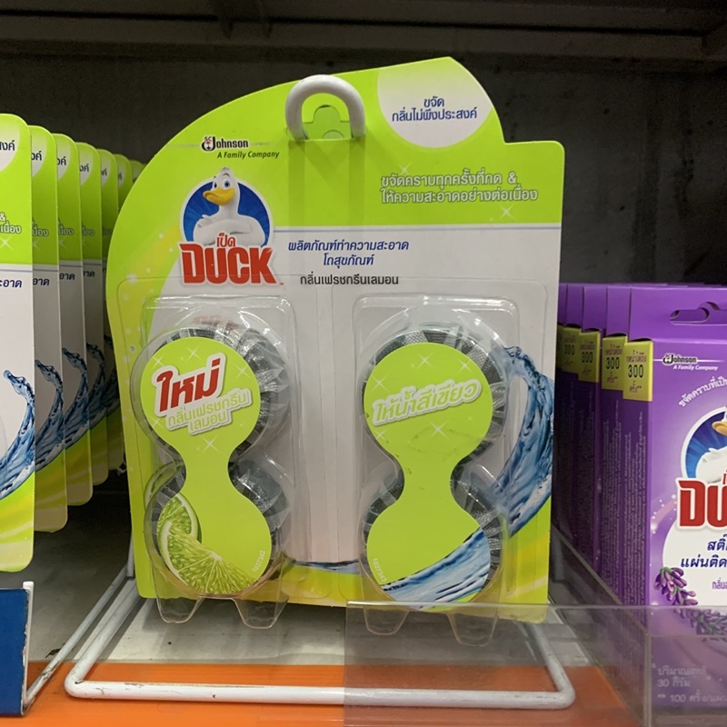 เป็ด ก้อนดับกลิ่น โถสุขภัณฑ์ กรีนเลม่อน (38 กรัม x 4 ก้อน) Duck in Tank ...