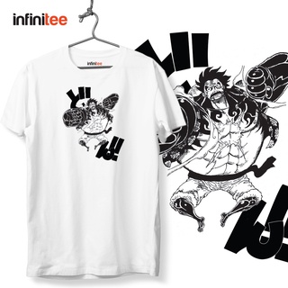 ไม่มีที่สิ้นสุด One Piece Luffy Gear Fourth Shirt Anime Manga in White  เสื้อยืด  สำหรับผู้ชาย Women Unisex T shirt