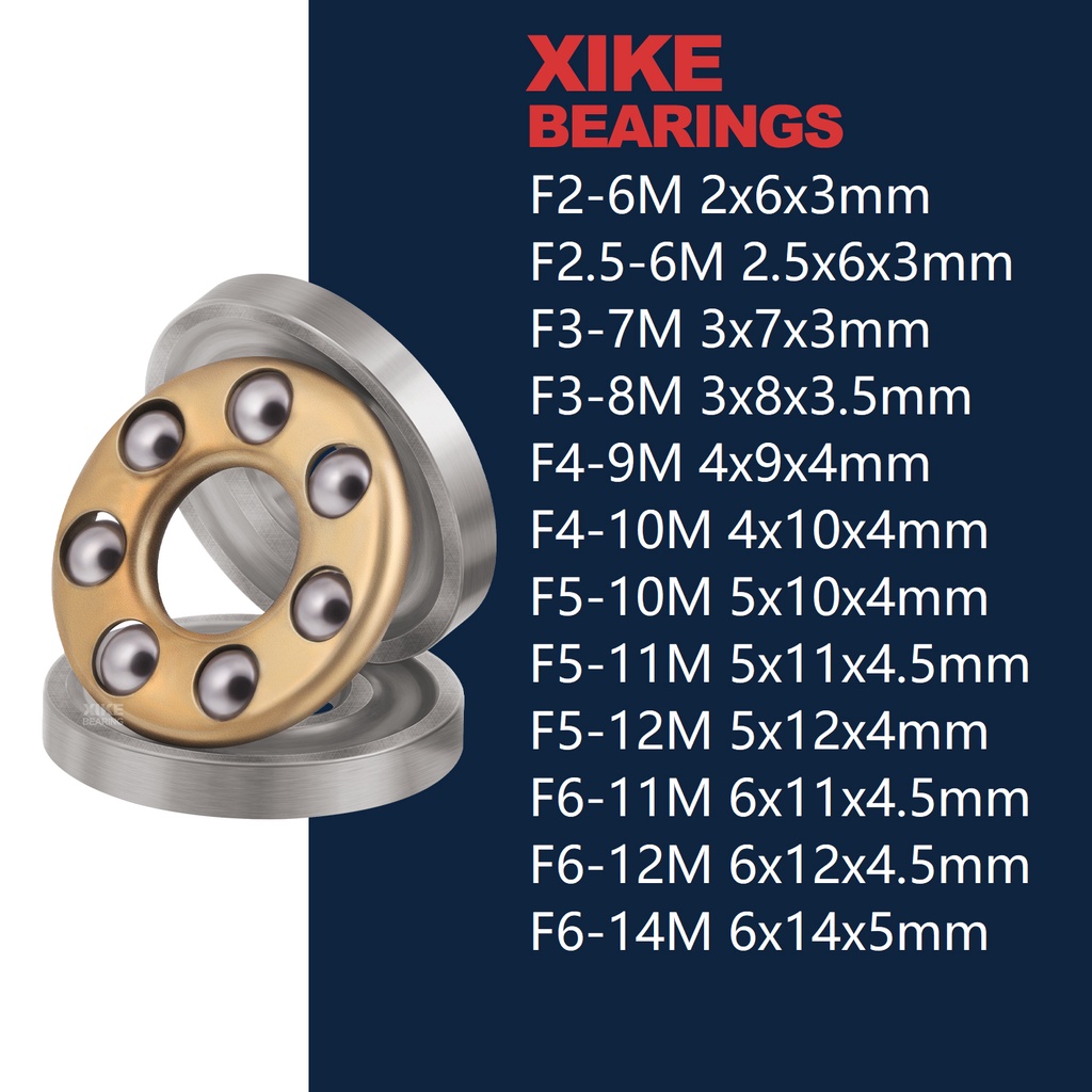 Xike ตลับลูกปืนกันรุน F2-6M F2.5-6M F3-7M F3-8M F4-9M F4-10M