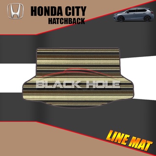 Honda City  5Door/Hatchback ปี 2020 - ปีปัจจุบัน Blackhole Trap Line Mat Edge (Trunk ที่เก็บสัมภาระท้ายรถ)