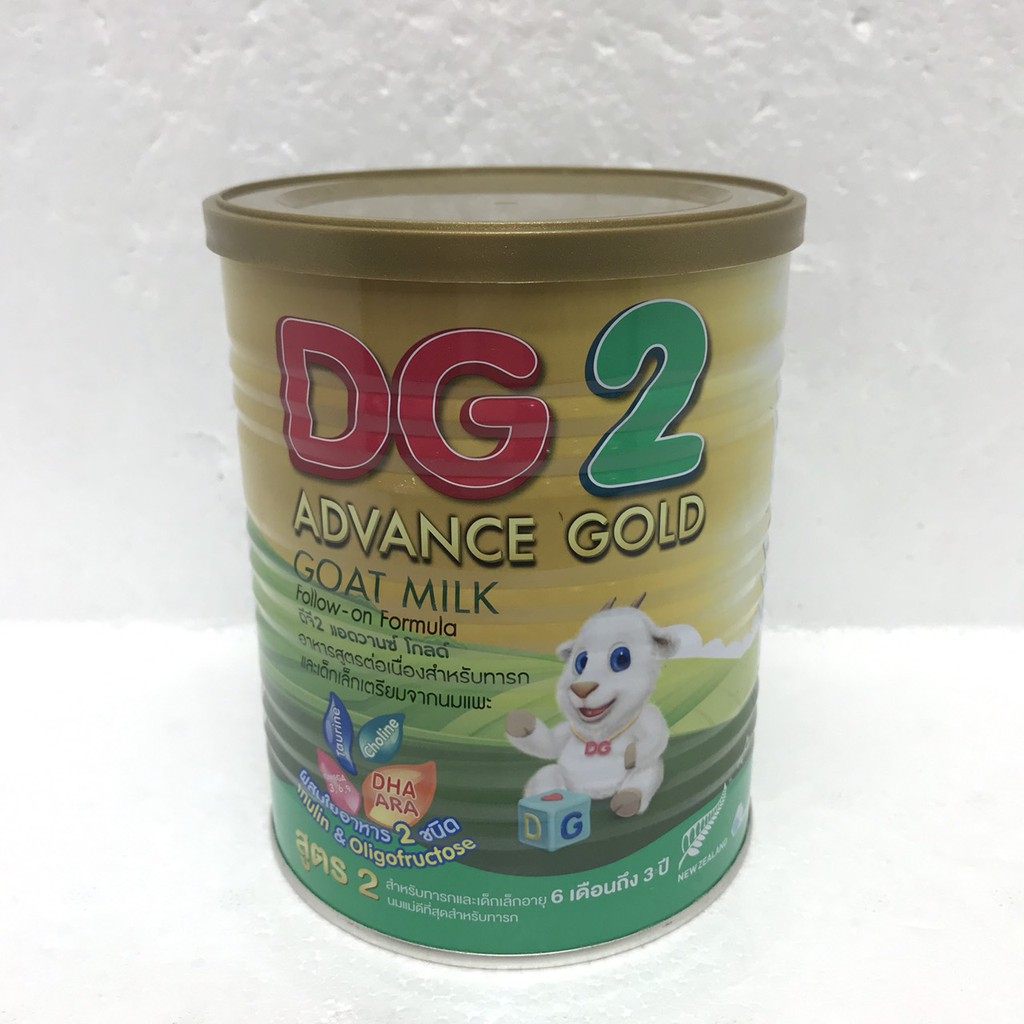 ภาพหน้าปกสินค้าDG ดีจี2 (1กระป๋อง)แอดวานซ์โกลด์ อาหารทารกจากนมแพะ ขนาด400 กรัม/กระป๋อง หมดอายุ 25/07/2024