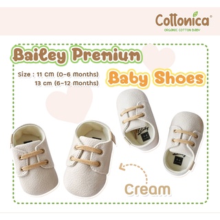 ภาพขนาดย่อของภาพหน้าปกสินค้าBailey Premium Baby Shoes รองเท้าเด็กอ่อน รองเท้าเด็กแรกเกิด รองเท้าเด็กทารก รองเท้าหนังพรีเมี่ยม(10039-42) จากร้าน cottonica บน Shopee