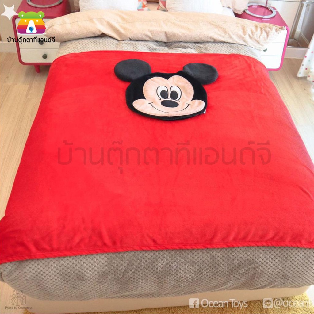 ตุ๊กตา-หมอนผ้าห่ม-มิกกี้-mickey-มินนี่-minnie-รุ่น-kawaii-disney-ลิขสิทธิ์แท้