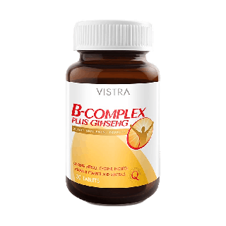 Vistra วิสทร้า B Complex plus Ginseng (30 Tablets)