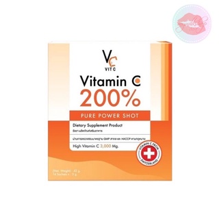 ภาพหน้าปกสินค้า🥇VC Vit c Vitamin C 200% High Vitamin C 3,000 mg. วิตามินซี น้องฉัตร แบบชง by Ratcha (14 ซอง) ที่เกี่ยวข้อง