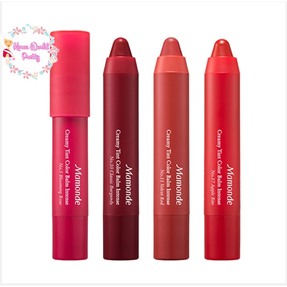 ภาพหน้าปกสินค้าSALE ️(มีสีใหม่ค่ะ)Mamonde Creamy Tint Color Balm (Intense Ver) ลิปสติก3-in-1รวมลิปสติก ลิปบาล์มและทิ้นท์ไว้ในแท่งเดียวเซ จากร้าน koreaworldpretty บน Shopee