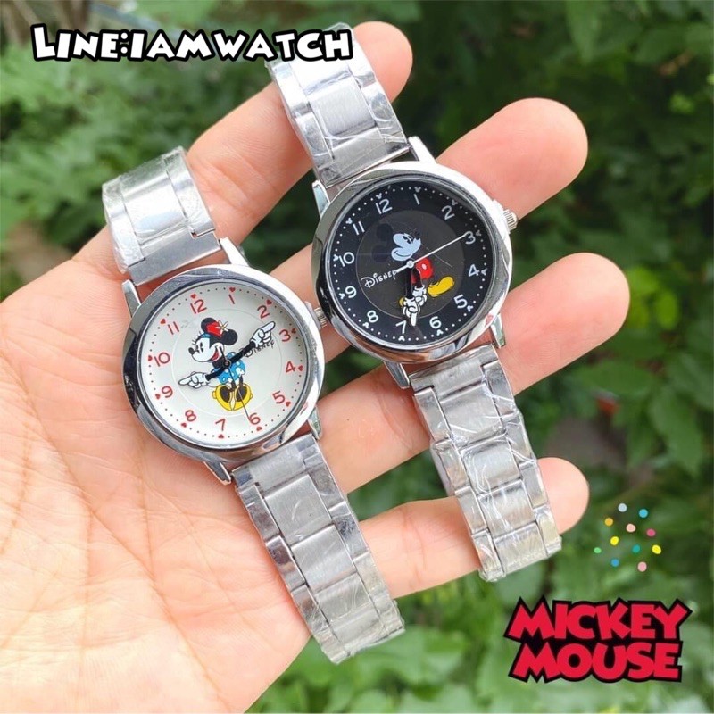 นาฬิกามิกกี้เมาส์-mickeymouse-watch-สายเหล็ก