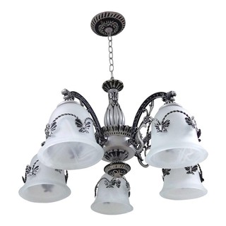 โคมไฟช่อ ไฟช่อ INOVA CP SP658 สีขาว/เทาดำรมควัน 5 หัว โคมไฟภายใน โคมไฟ หลอดไฟ CHANDELIER INOVA CP SP658 5-LIGHT WHITE/SM