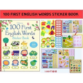 หนังสือ 100 First English Words :Sticker Book