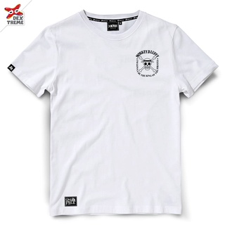 ✔☞▷Dextreme เสื้อวันพีซ T-shirt DOP-1500 One Piece ลาย SD ลูฟี่ Luffy มี สีขาว และ สีดำ