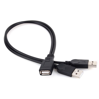 Abongbang ใหม่ ตัวแยกขยายสายชาร์จ USB 2.0 1 ตัวเมีย เป็น 2 ตัวผู้