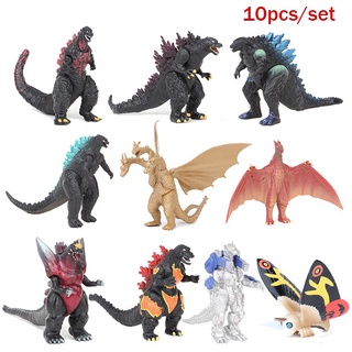 ฟิกเกอร์ Godzilla King Of The mons PVC 10 ชิ้น / ชุด