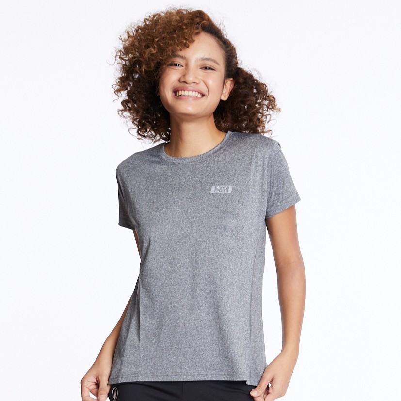 ภาพหน้าปกสินค้าBODY GLOVE Women's Basic Drycool T-Shirt เสื้อยืด ผู้หญิง สีเทาเข้ม-21