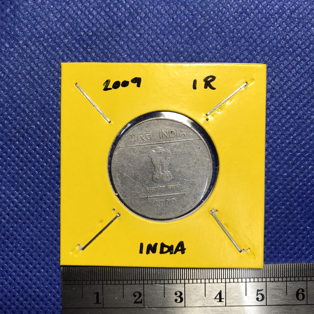 เหรียญรหัส15544-ปี-2009-อินเดีย-1-rupee-เหรียญต่างประเทศ-เหรียญสะสม-เหรียญหายาก