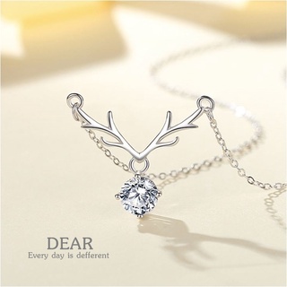 s925 Dear Necklace สร้อยคอเงินแท้  สวยน่ารัก ประดับด้วย Cubic Zirconia (CZ)