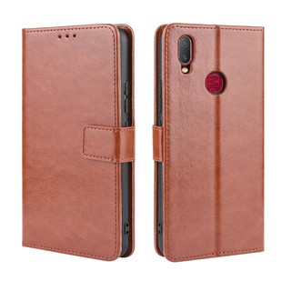 เคสสำ VIVO Y11 Case Leather Flip Back Cover VIVO Y11 2019 Y 11 VIVOY11 เคสฝาพับ มือถือแล