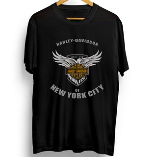 เสื้อยืดโอเวอร์ไซส์เสื้อยืด พิมพ์ลาย Harley DAVIDSON NEW YORK CITYS-3XL