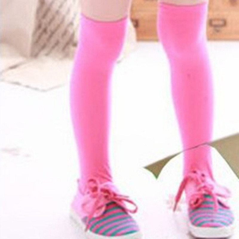 ถุงเท้า-ข้อยาว-สีลูกกวาด-สำหรับเด็ก-อายุ-3-12-ปี