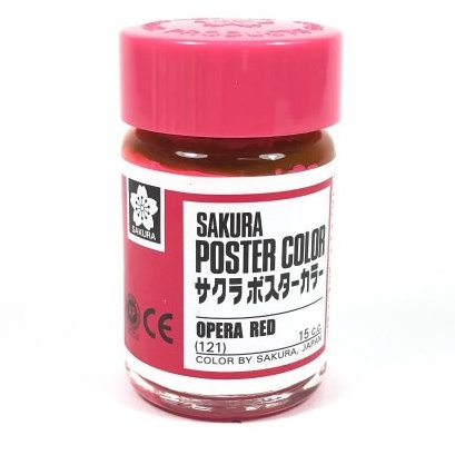 Poster Colors SAKURA // สีโปสเตอร์ ชนิดขวด 15cc. // สีให้เลือกถึง 30 สี ...
