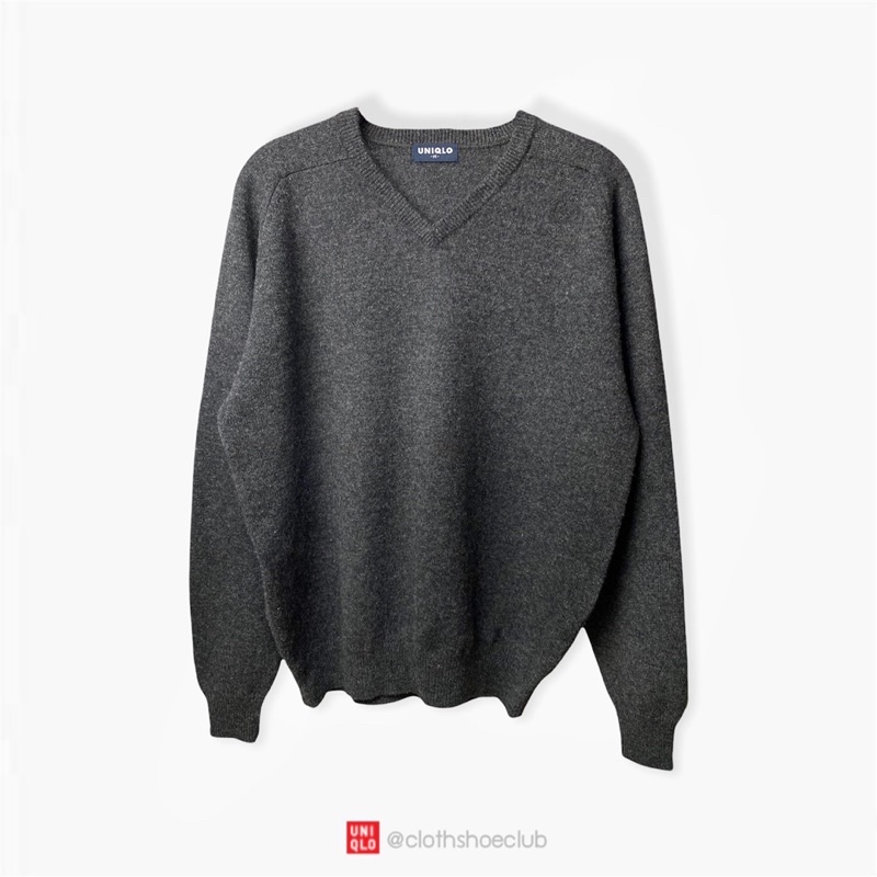 เสื้อสเวตเตอร์-uniqlo-wool-แท้-size-m