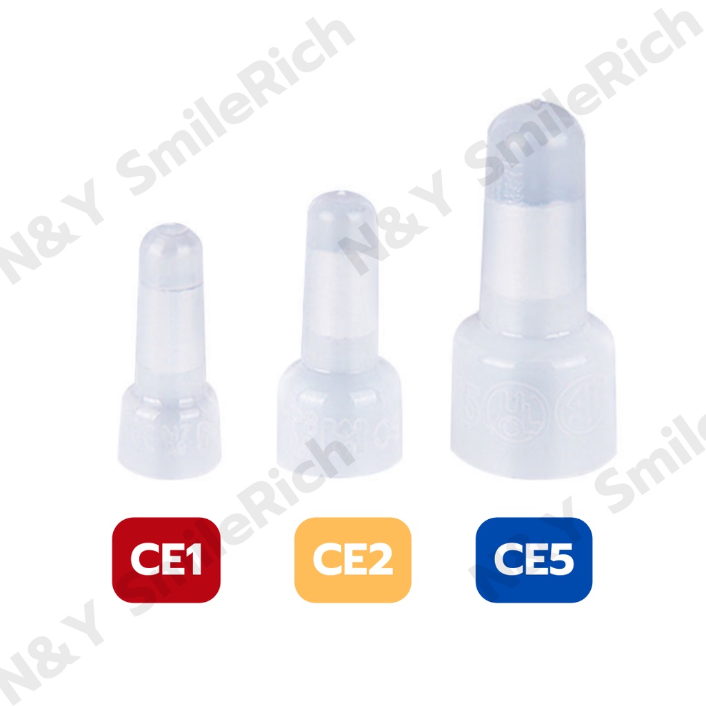 (D0X) หัวหมวกต่อสายไฟ CE1-CE2-CE5 หมวกย้ำสายไฟแบบ Close End Connectors ...