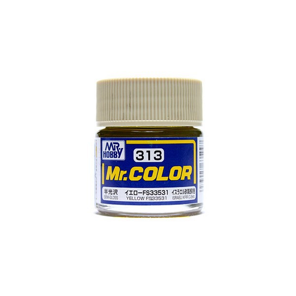 Mr.Hobby Mr.Color C313 Yellow FS33531 Semi-Gloss (10ml) 4973028635997 ...