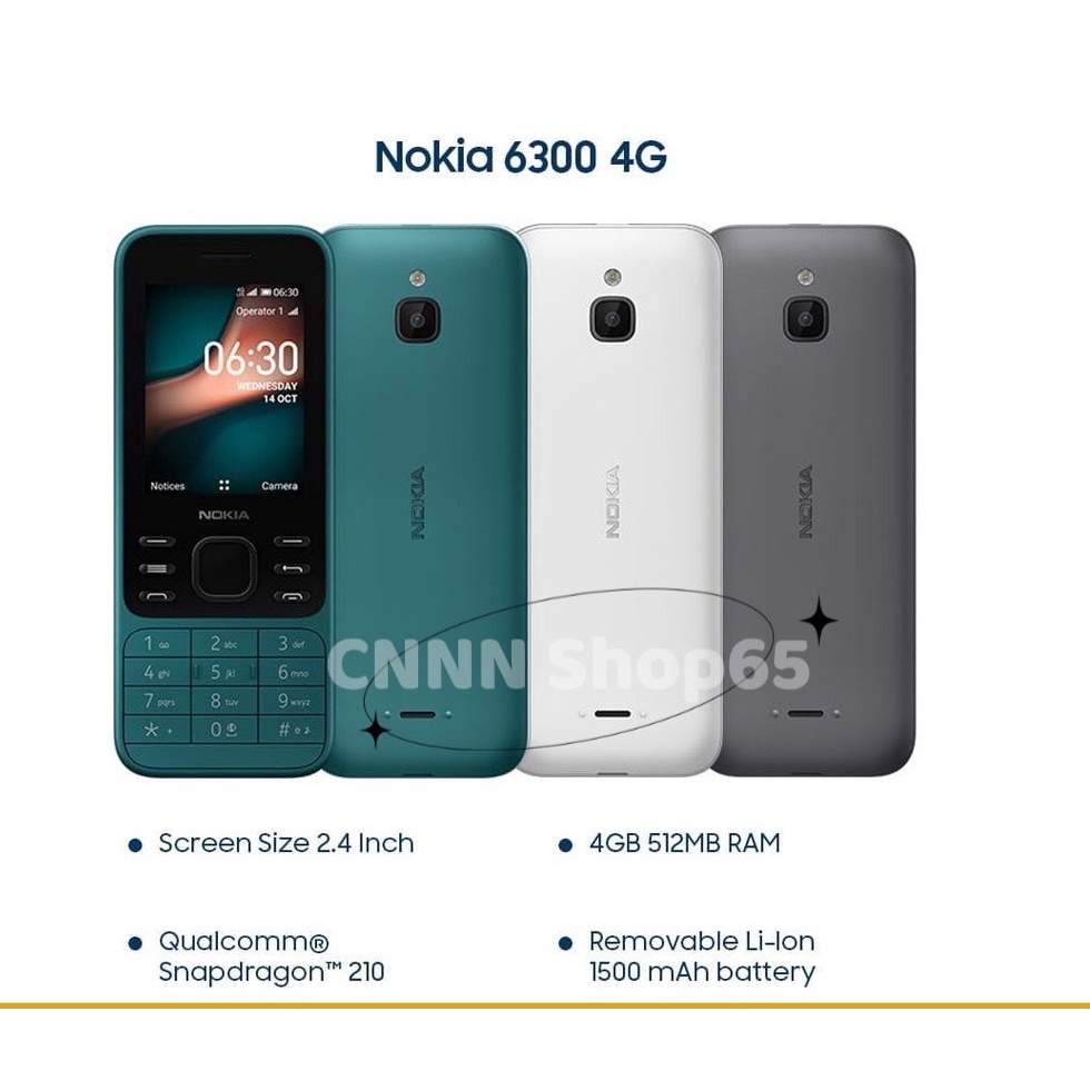 nokia-6300-4g-สองซิม-โทรศัพท์ปุ่มกด-wifi-hotspot-โทรศัพท์สำรอง-โทรศัพท์มือถือสำหรับนักเรียน-โทรศัพท์ปุ่มกด-ภาษาไทย
